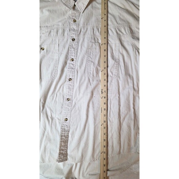 Jeans Wear Trent Men's XL Cream Color Long Sleeve  Button Up Shirt - Picture 9 of 9